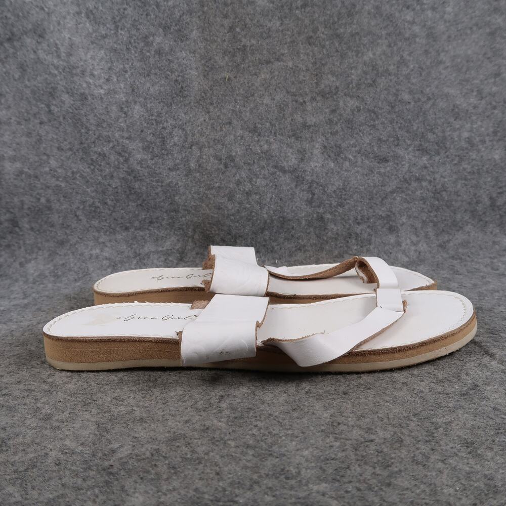 Agave Girl Shoes Womens 8 Sandals Slip On Toe Loop Boho Fashion Flat Casual